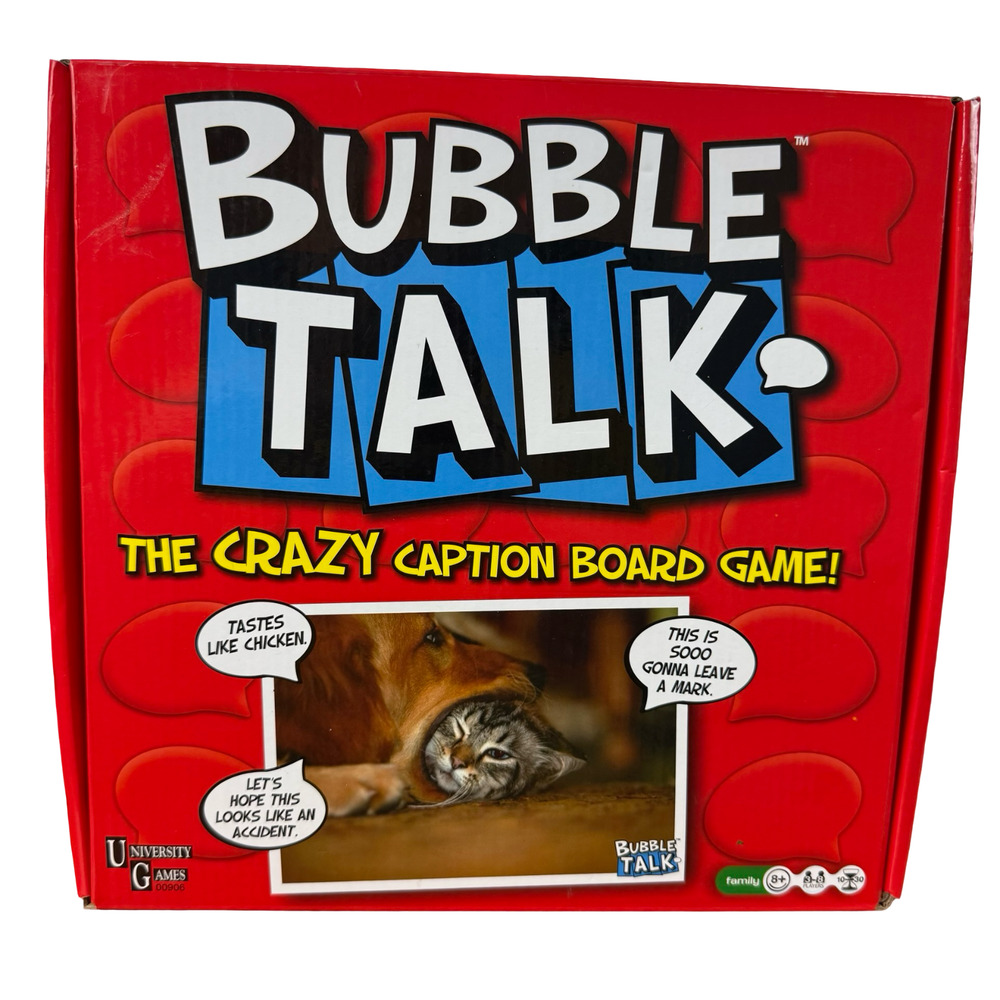 Bubble Talk The Crazy Caption Board University Games New In Box Family 8+